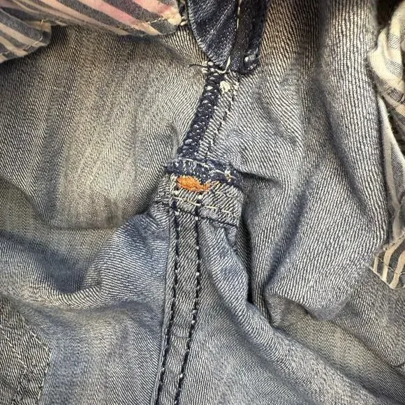 Rock Revival Jeans Womens 27 (4) Blue Anzelie Easy Boot Faux Pocket Flaps Blingy - Picture 12 of 16